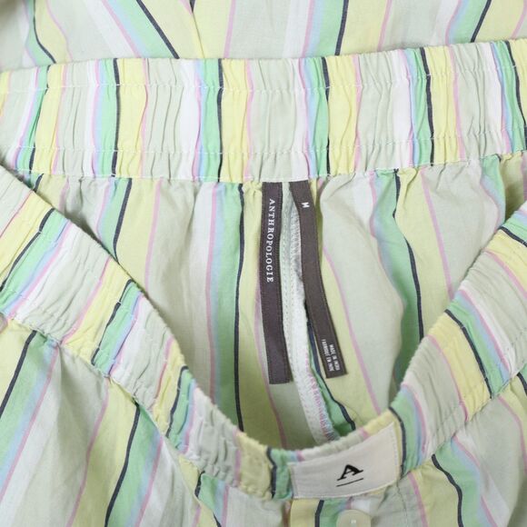 By Anthropologie The Wren Boxer Shorts Striped Printed Pull-on Cotton M 281670 - Picture 13 of 13